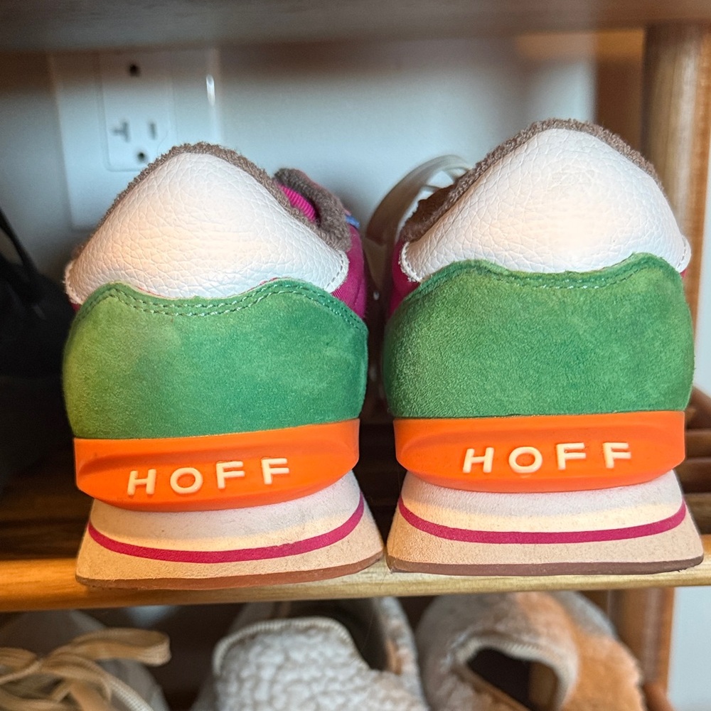 HOFF Lynx Multicolor Pink & Yellow Sneakers - size 9 - Picture 3 of 3